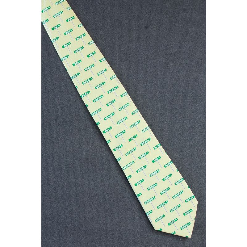 Street Signs Signage - Silk Northern Mores Tie