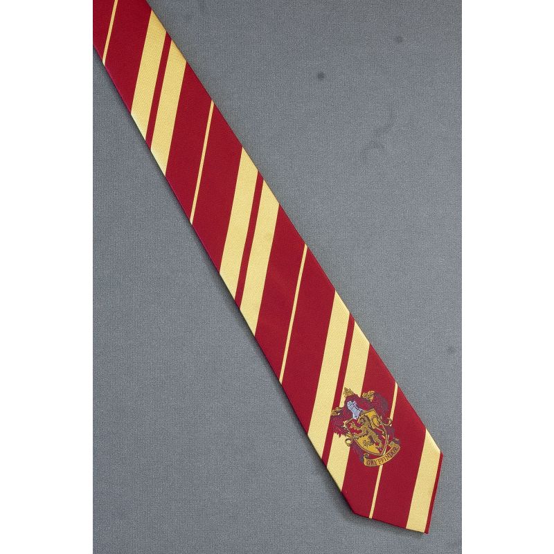 Gryffindor House Crest - Striped Harry Potter Tie
