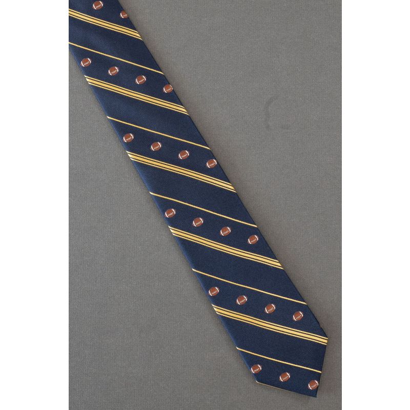 Football - Skinny Striped Croft & Barrow Necktie
