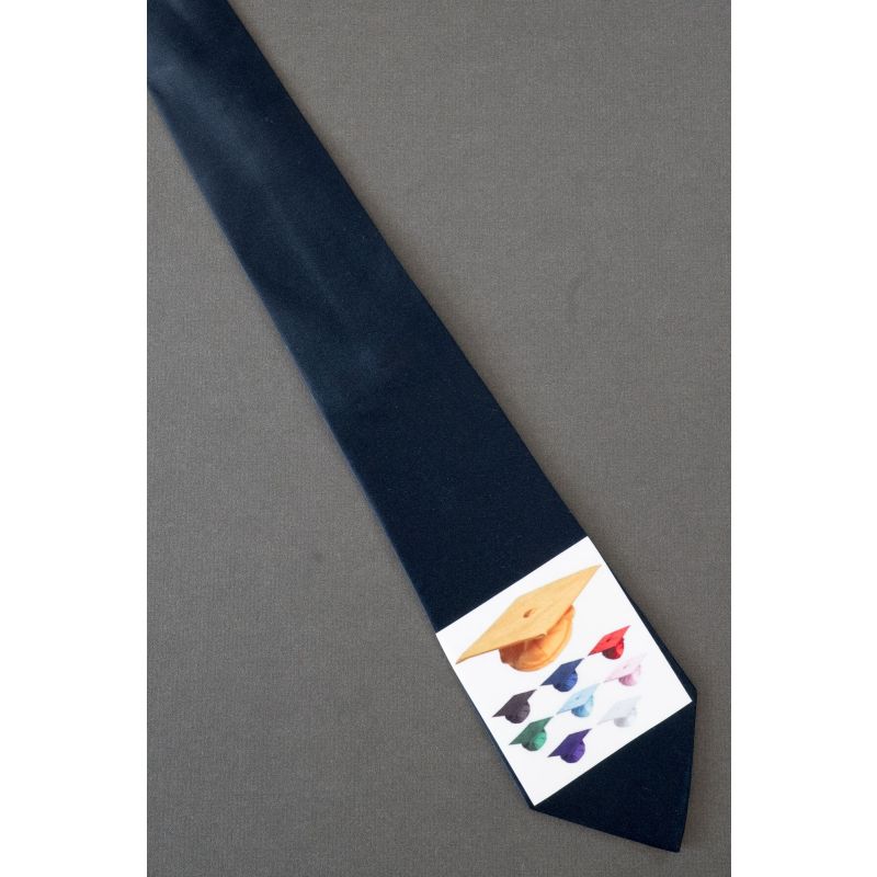 Colorful Graduate Caps - Mortarboards Necktie