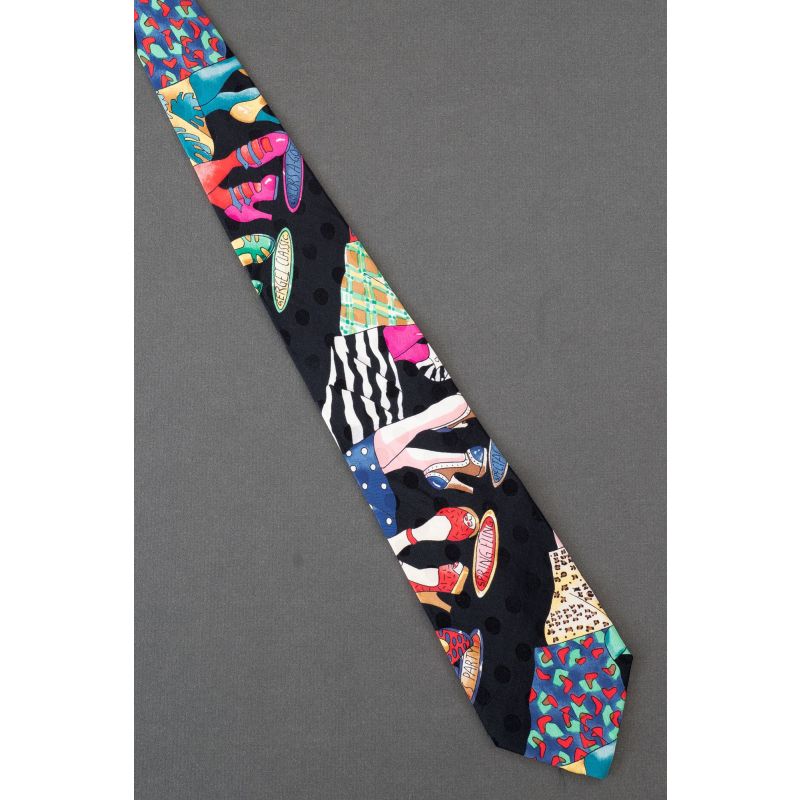 Women Wearing Shoes - Silk Nicole Miller Tie