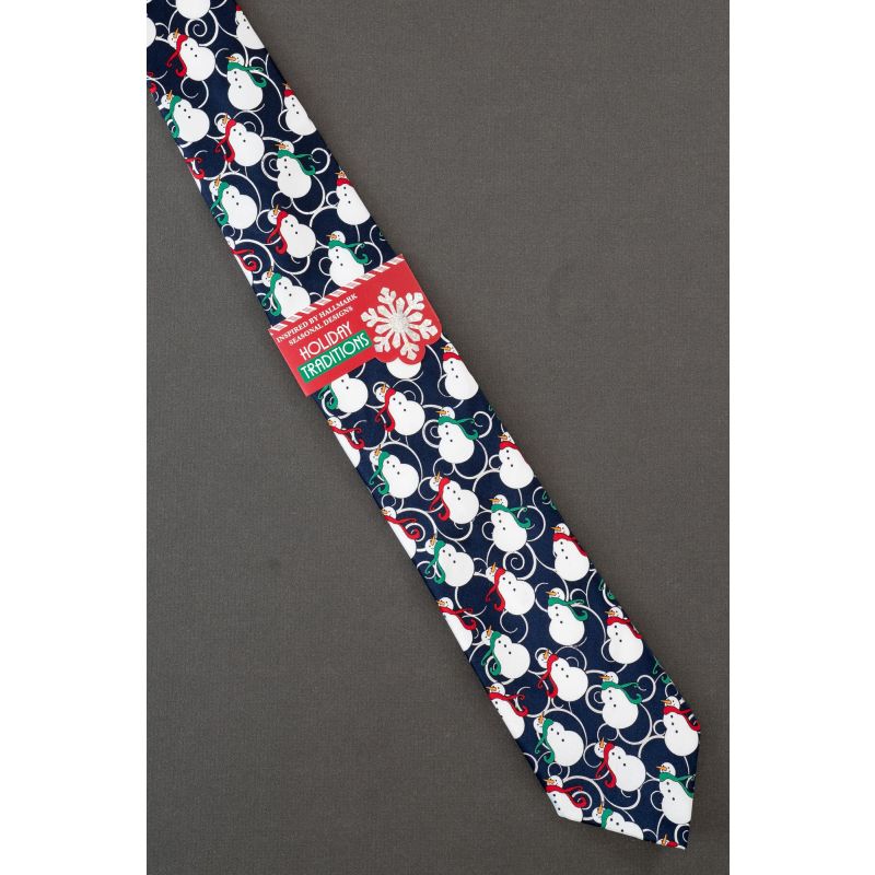 Snowman Wears Scarf - Brand New Hallmark Tie