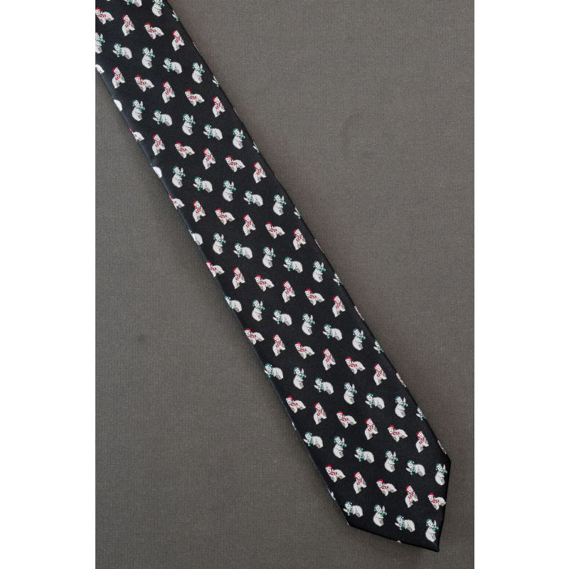 Bear Wears Santa Hat - Brand New Stafford Tie