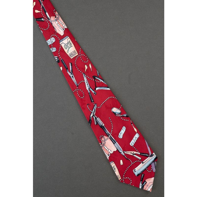 Dentist Tools & Dentures - Nicole Miller Necktie