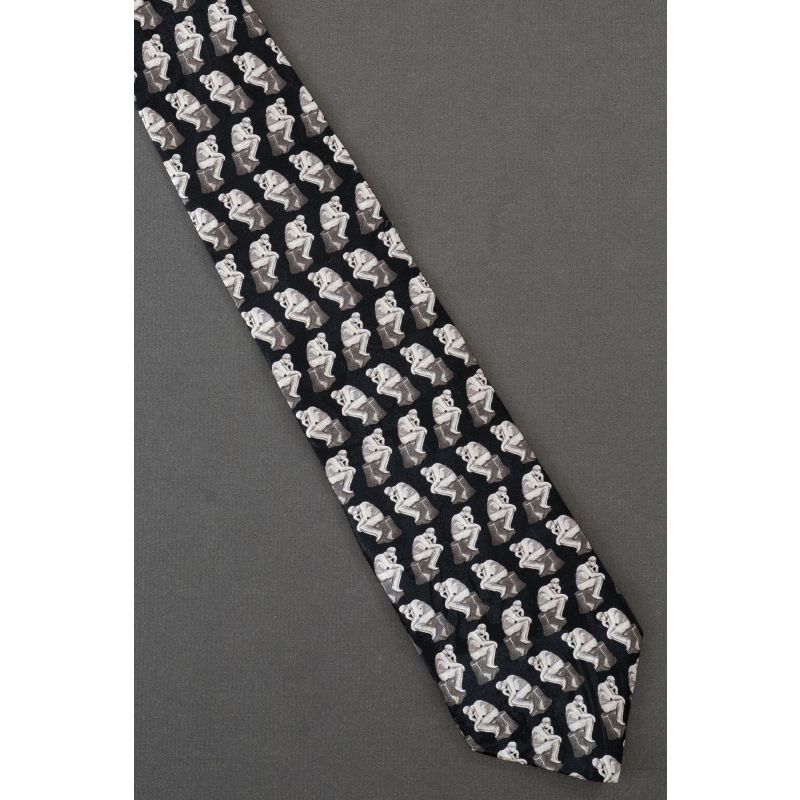 Auguste Rodin Thinker - Museum Artifacts Tie