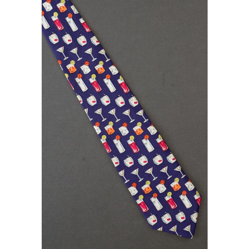 Martini & Tropical Cocktails - Silk Echo Necktie