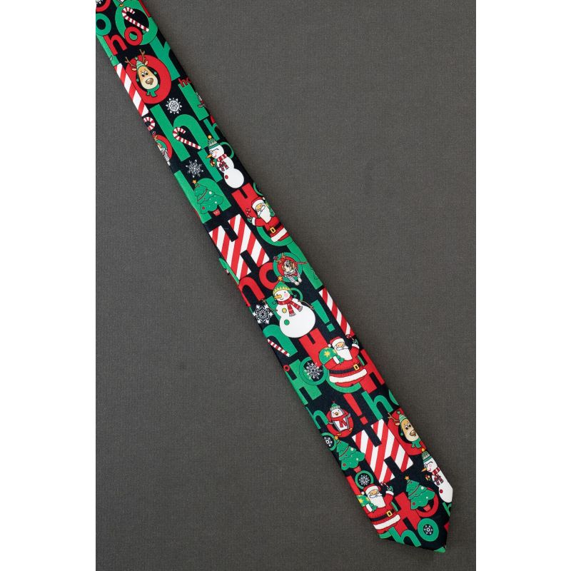 Ho Ho Ho Christmas Characters - Skinny Tie