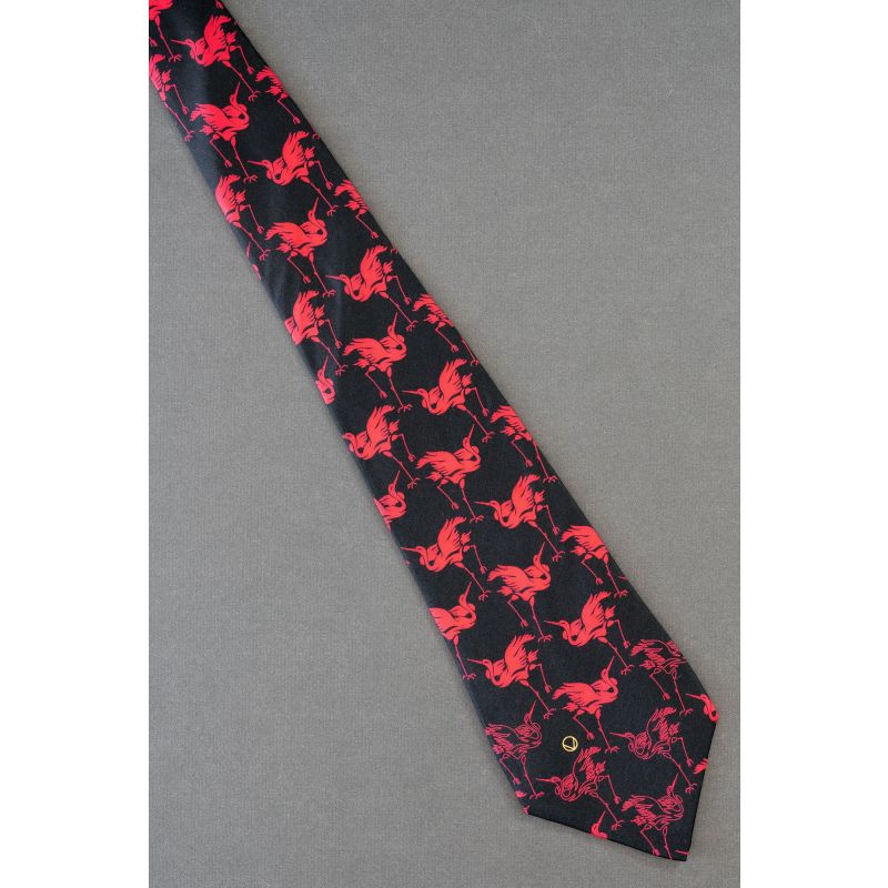 Crane Birds - 60's 70's Wide Valentino Necktie