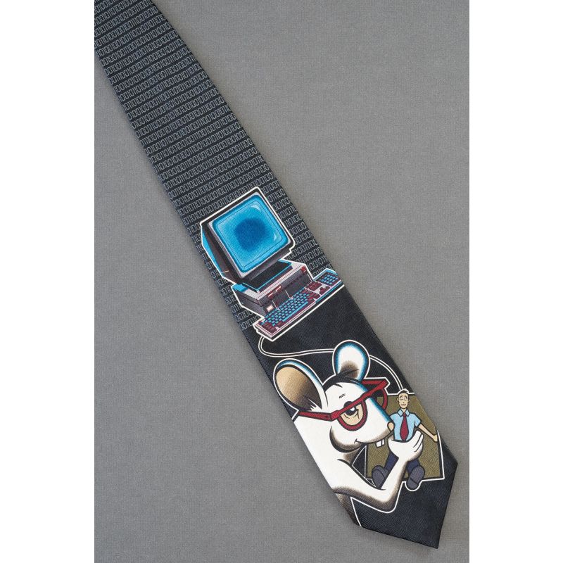 Mouse Uses Man As His Computer Mouse Necktie