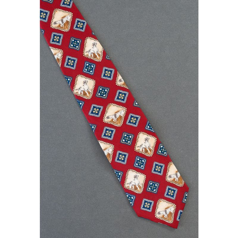 Pointer Hunting Dog Cameos - Brand New Tie