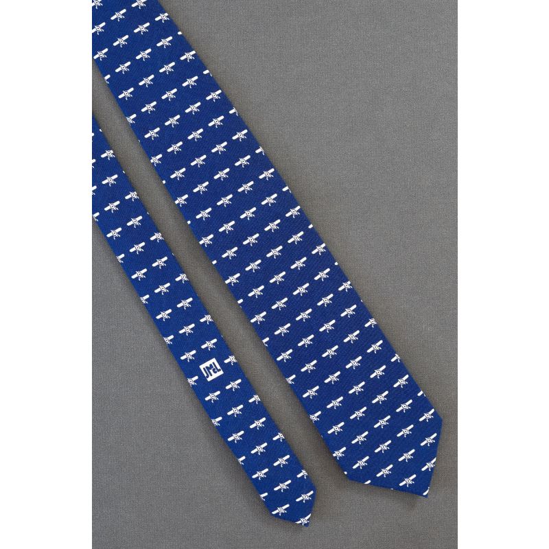 Airplane Repeat - Blue J. McLaughlin Necktie