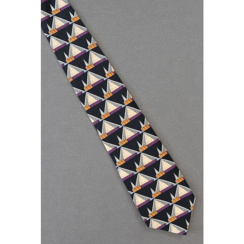 Stainless Steel & Glass Roof - Silk UNICEF Necktie