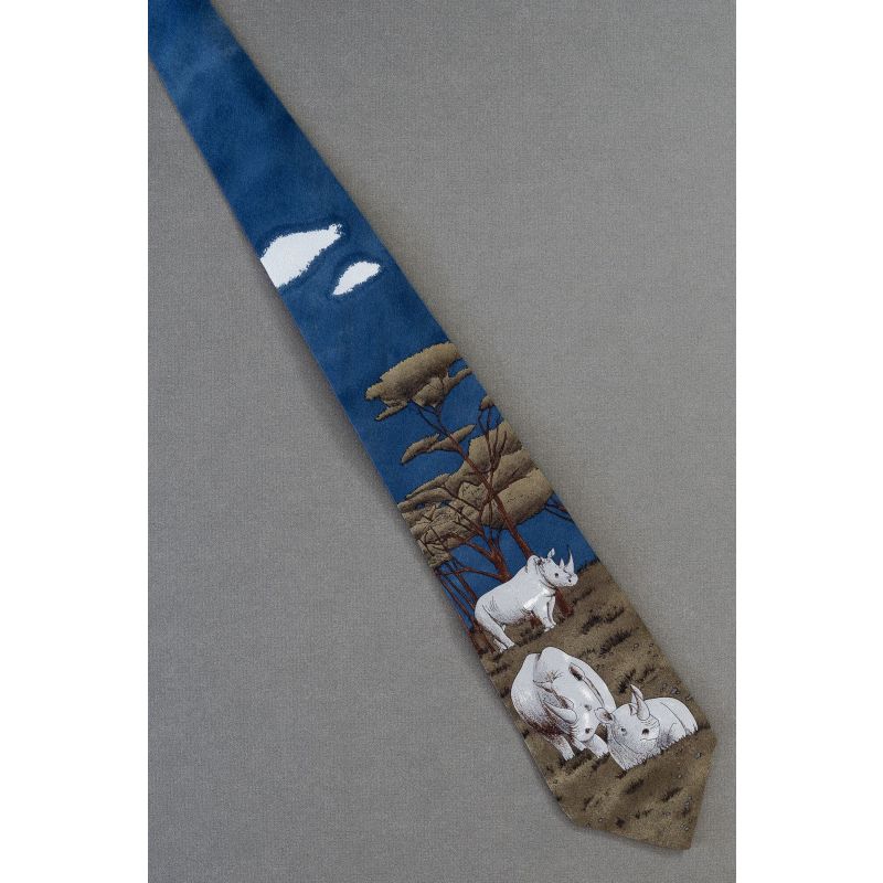 Black Rhinoceros - WWF World Wildlife Fund Tie