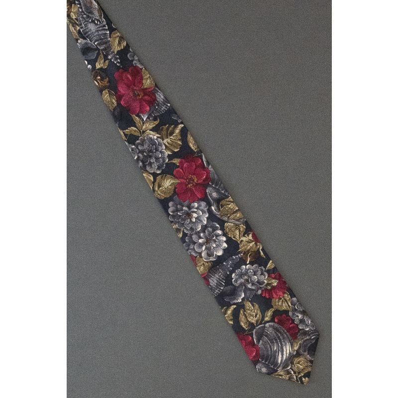 Seashells & Flowers - Silk Valentine Designer Tie