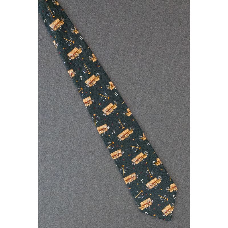 Game of Croquet - Navy Silk Belgravia Necktie