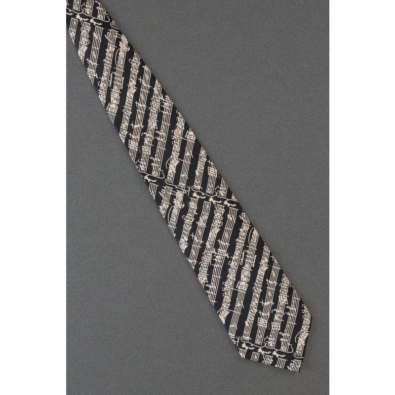 Wolfgang Amadeus Mozart Bars of Music Tie