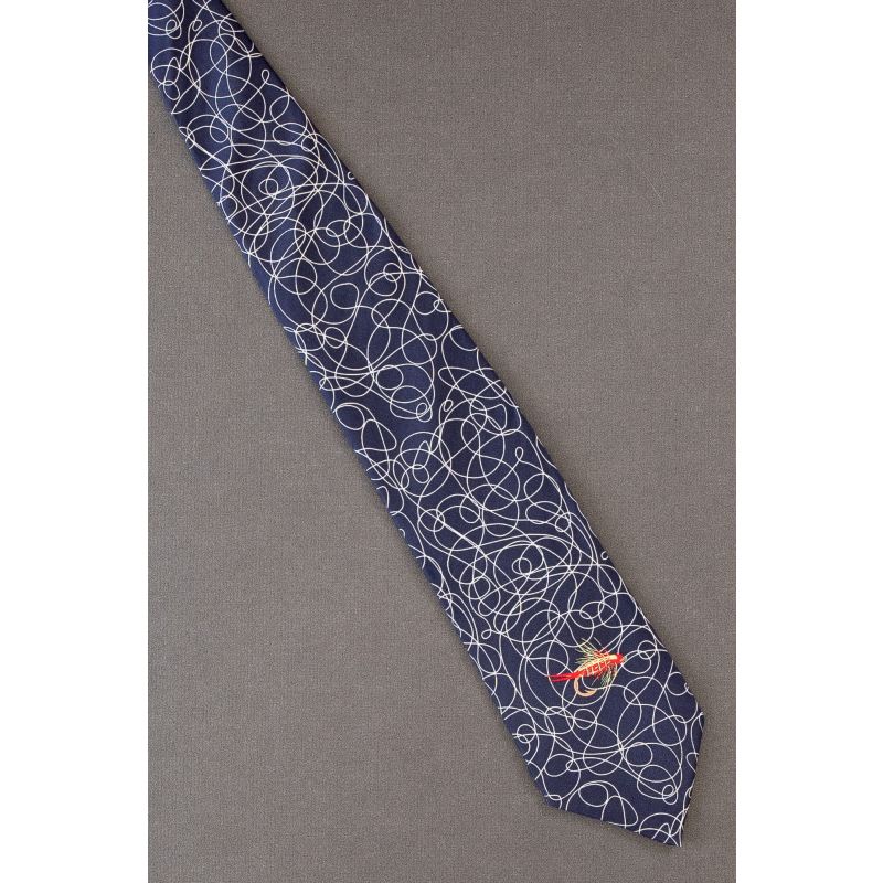Fishing Lure Line A Jumbled Mess Necktie