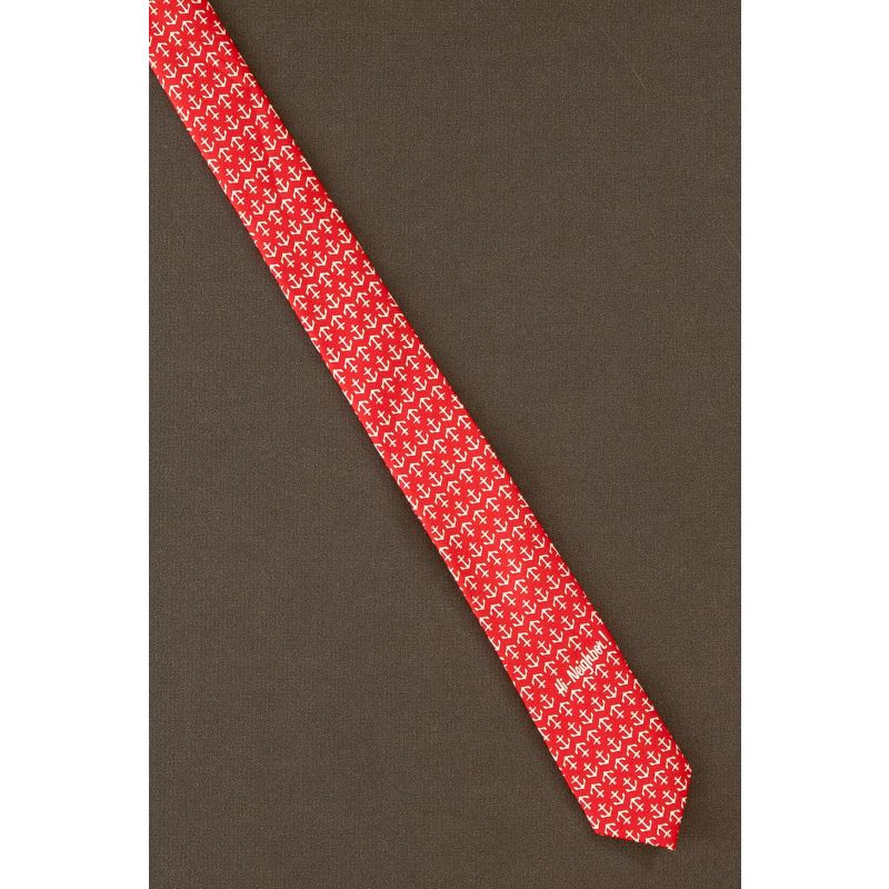 Anchor Repeat - Skinny Narragansett Beer Tie