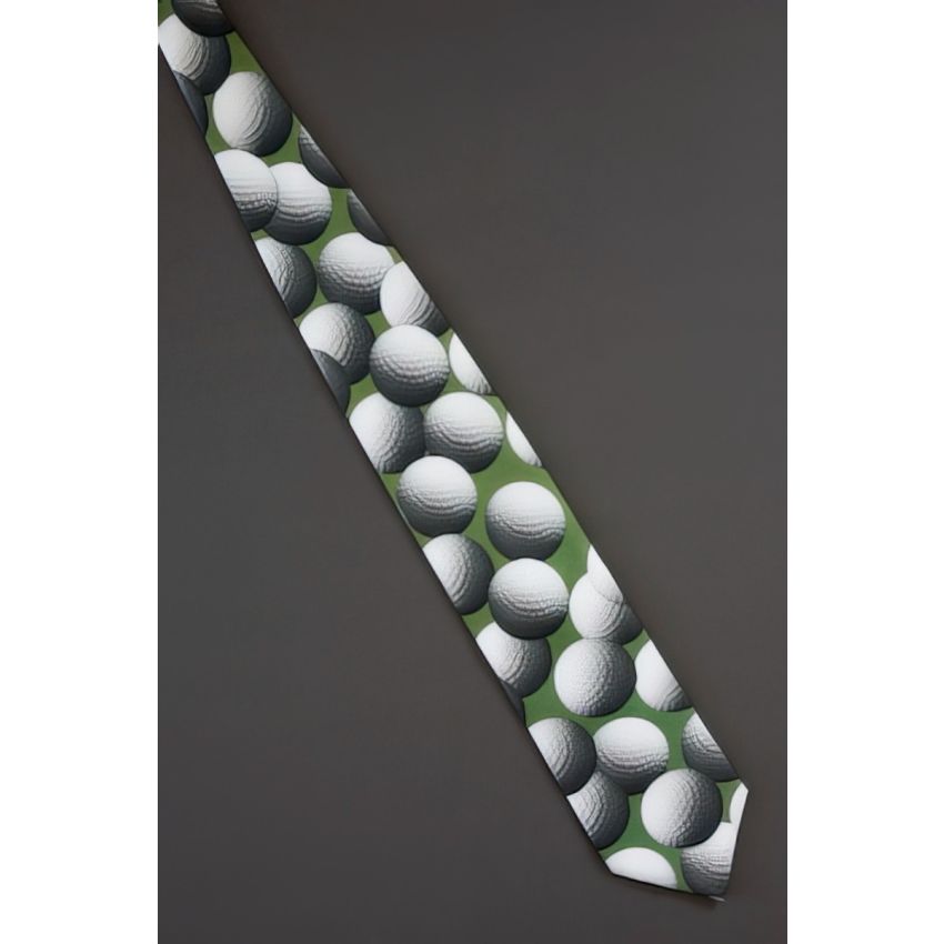 Just Golf Balls - Fun Ralph Marlin Sports Tie