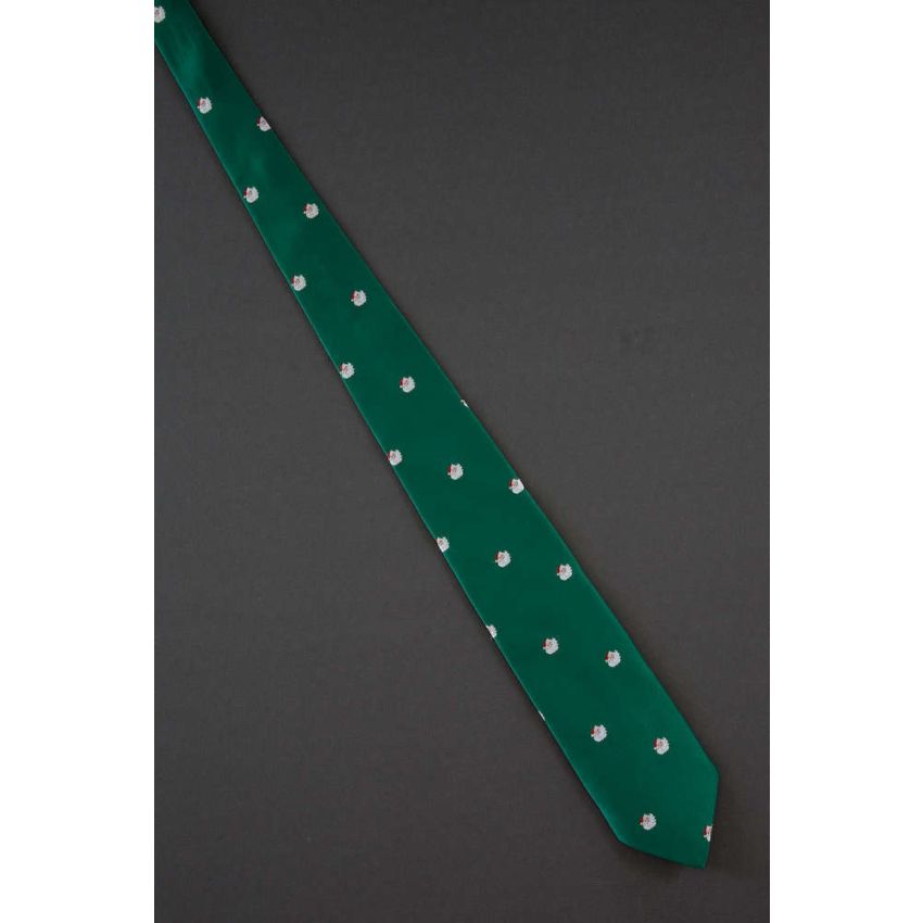 Santa All Over! Green Christmas Neckwear