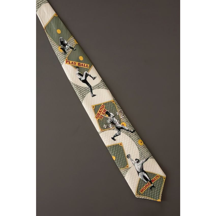Grand Slam - Home Run - Baseball Novelty Tie