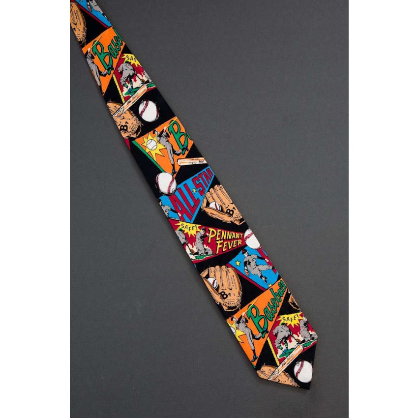 Baseball Pennants --- Sports Novelty Necktie