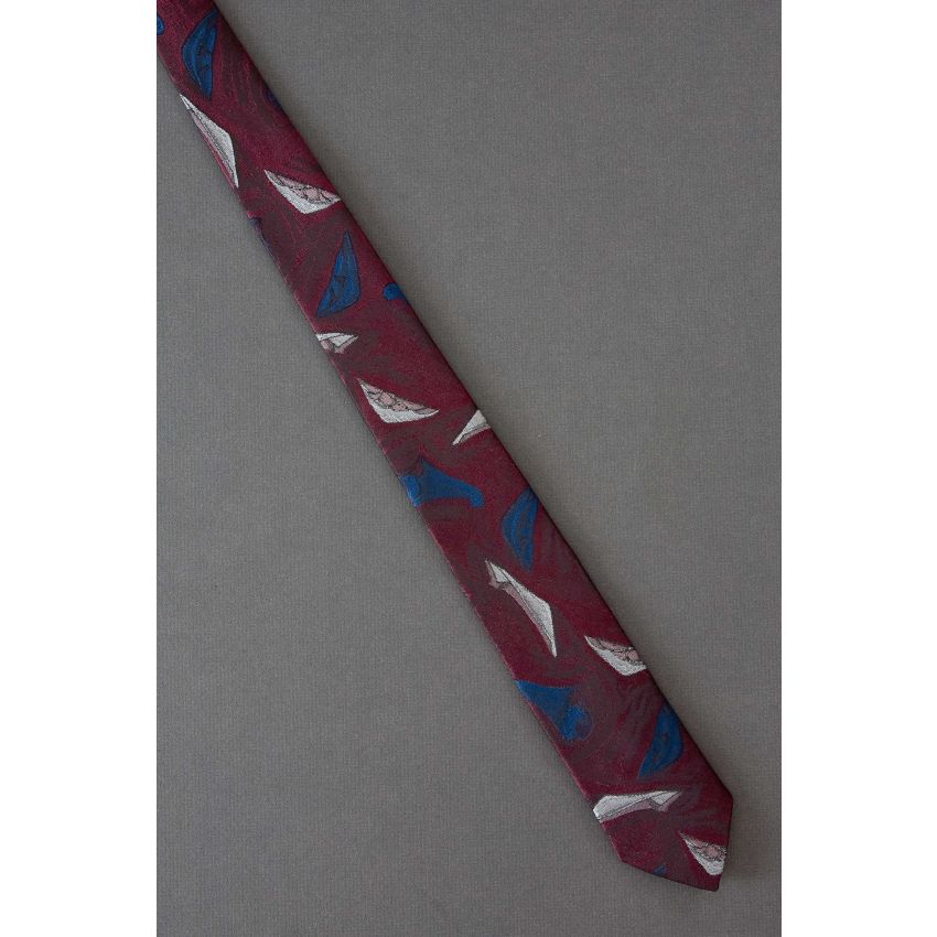 Funky Shapes - 80s Skinny Red Necktie