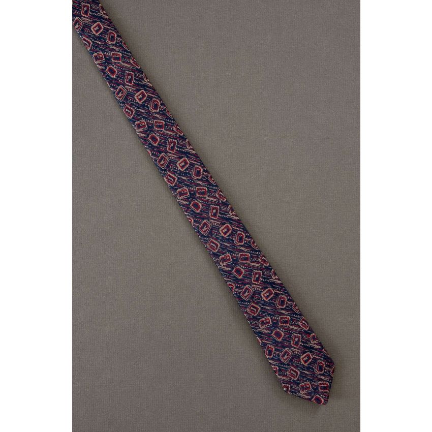Rectangles, Dots & Stripes - 80s Thin Tie