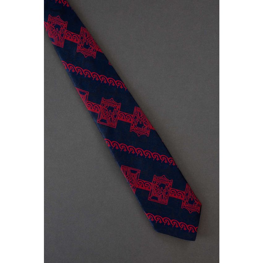 Two People Facing Each Other - 70s Vintage Tie