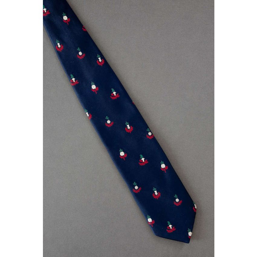 Lions & Crowns Atop Flowers - Vintage Tie