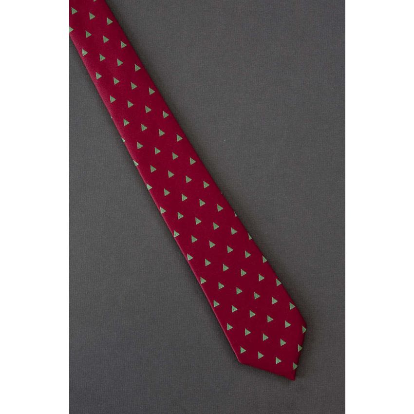 Triangle Shape Christmas Trees - 1980s Skinny Tie
