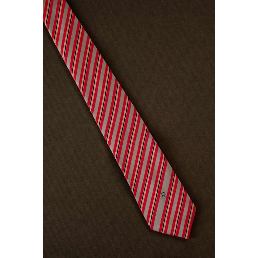 Christian Dior Logo - 1980s Red Striped Tie