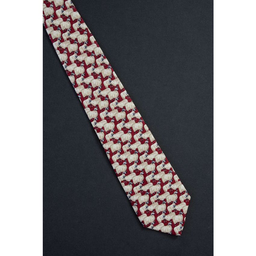 No Black Sheep Here! - Red Silk Necktie