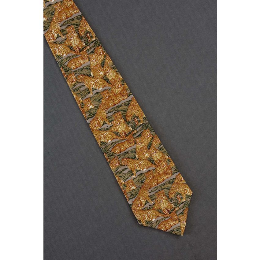 Leopards - Endangered Species Silk Necktie