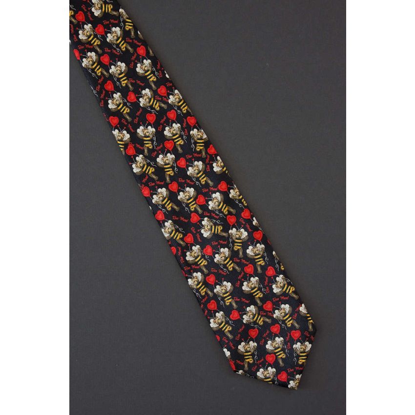 Bee Mine  Bear & Heart - Valentines Day Tie