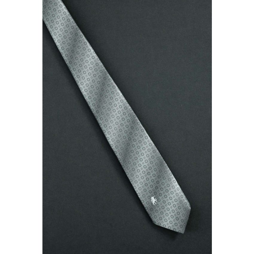 80s Bronzini Unicorn Logo - Gray Necktie