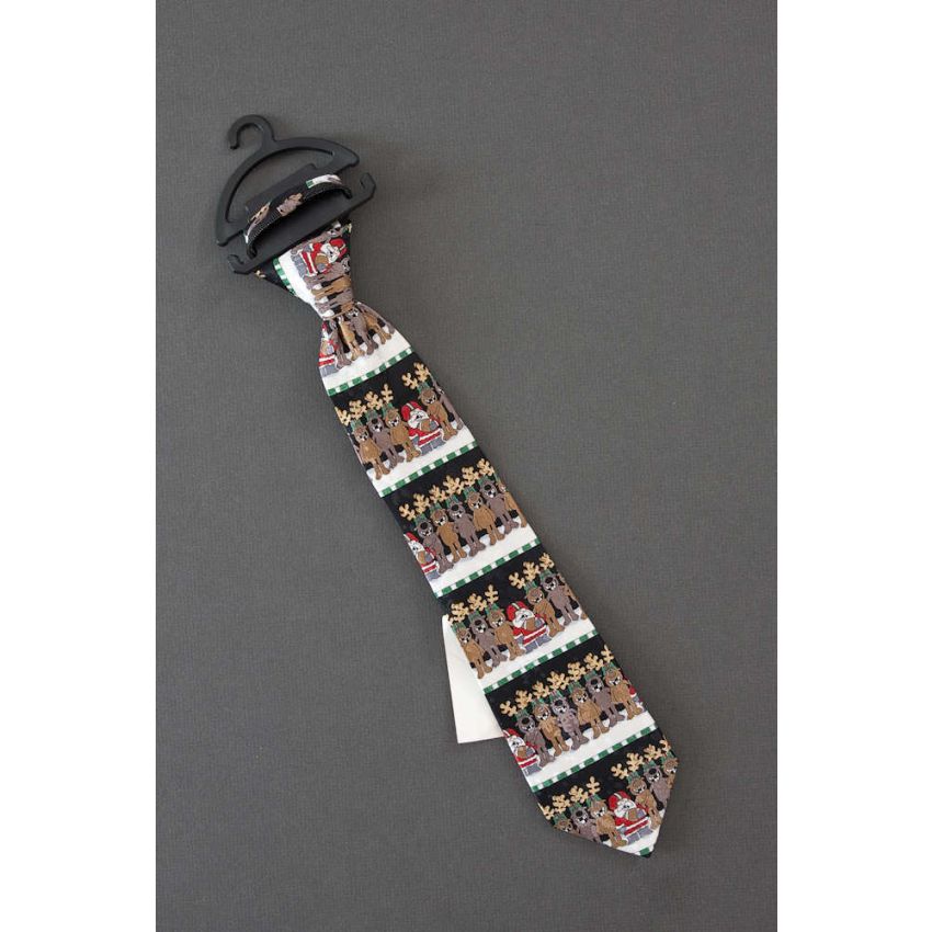 Santas Football Team - New Boys Zipper Tie