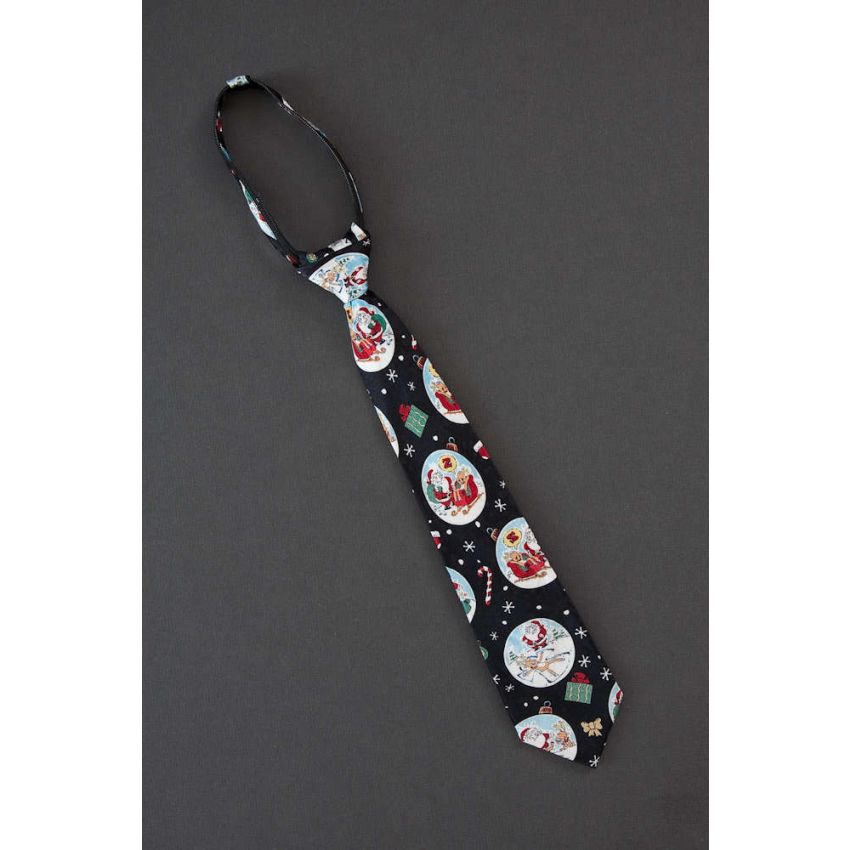 Scenes of Reindeer & Santa - Boys Necktie
