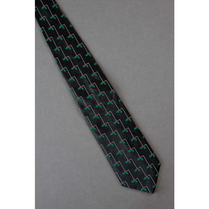 Holly With Berries - Festive Holiday Tie