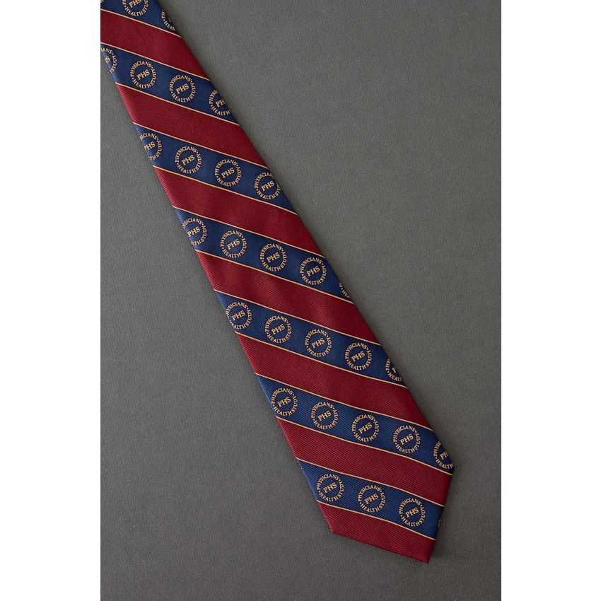 Physicians Health Study - Stripe Logo Tie