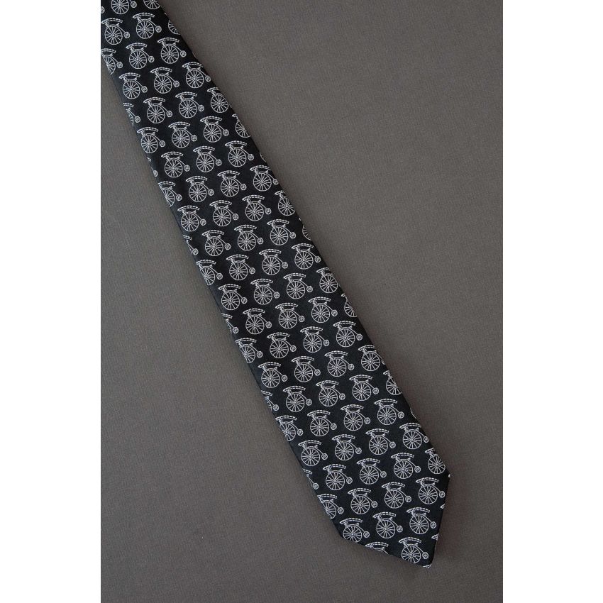 Big Wheel Bicycle - 1970s Vintage Necktie