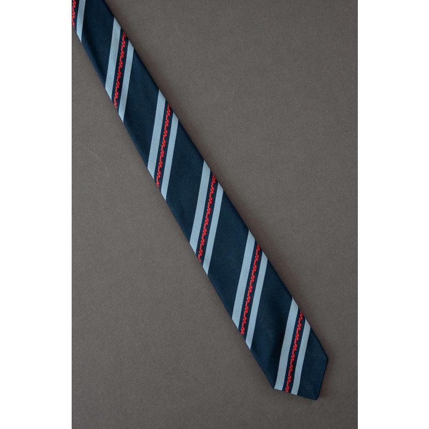 Heart Monitor Striped - 1980s Skinny Necktie