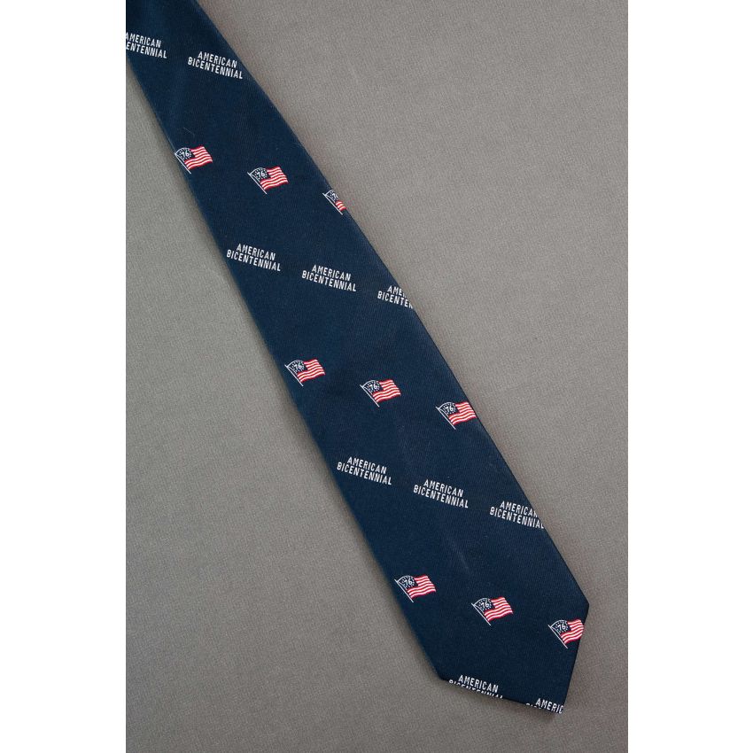 American Bicentennial 1776 Patriotic Flags Tie
