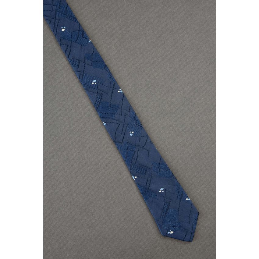 More Than Diamonds - 1980s Skinny Navy Tie