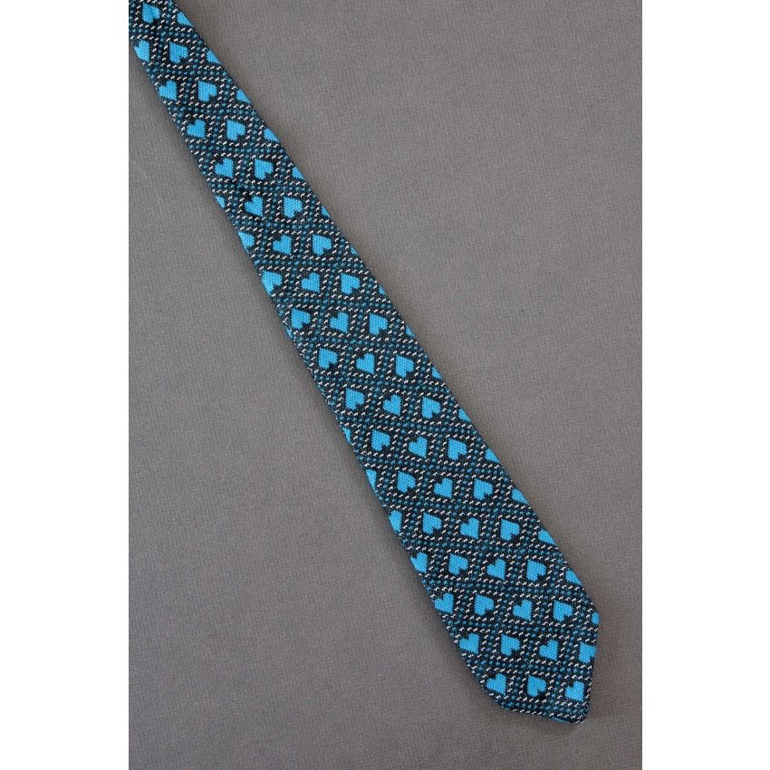 Blue Hearts Design - Boys Novelty Necktie