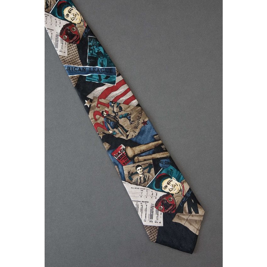Baseball Memorabilia - Silk Sports Necktie