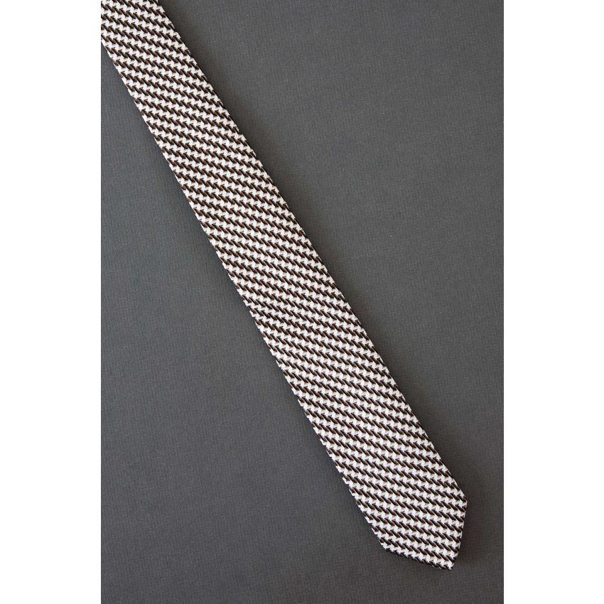 Pattern Creates Stripes - Modern Skinny Tie
