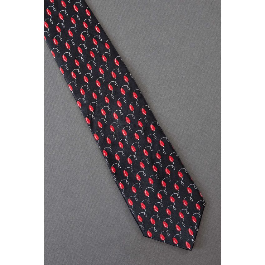 Red Loopy Christmas Tree Lights - Necktie