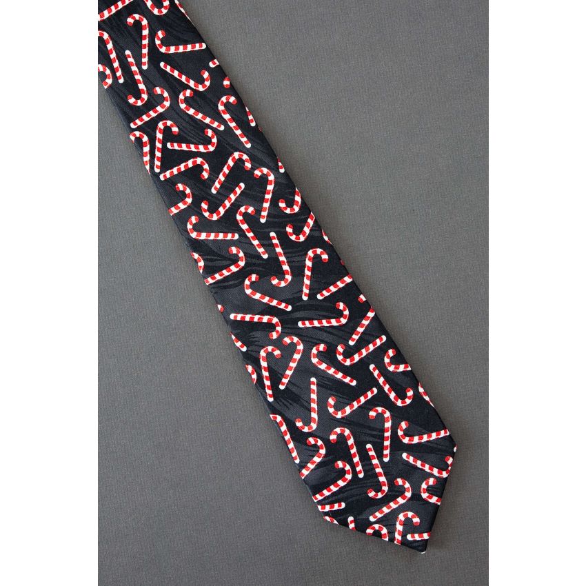 Red & White Candy Canes Everywhere - Tie