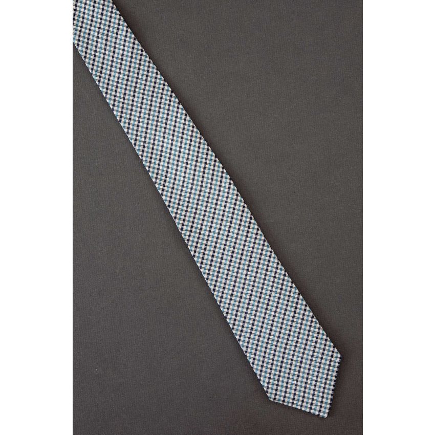 Blue & Black Checker - Thin Banana Republic Tie